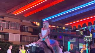 Girl Riding Mechanical Bull 2 MUST WATCH [upl. by Attiuqehs792]