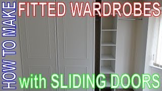 How to make Fitted Wardrobes Easy DIY Install Custom Build Sliding Door Wardrobe [upl. by Candace209]