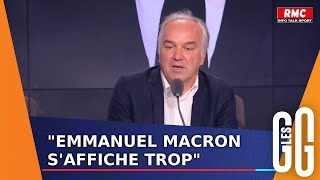 JO 2024  quotEmmanuel Macron saffiche tropquot déplore Olivier Truchot [upl. by Airemaj]