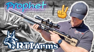 RTI Prophet 2 PCP Air Rifle Performance Model Tan Shooting slugs with great accuracy 🎯 [upl. by Nimrak727]