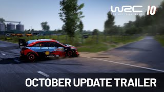 WRC 10  October Update Trailer [upl. by Anelegna]