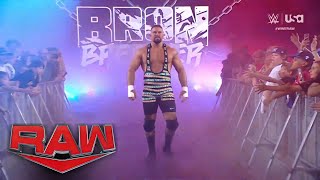 FULL ENTRANCE ─ Bron Breakker debuts a new theme song WWE Raw 1624 July 8 2024 [upl. by Hannahc]