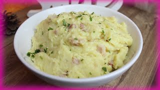 Omas Kartoffelpüree Rezept selber machen mit Speck und Zwiebeln Stampfkartoffel schnell lecker [upl. by Enram69]