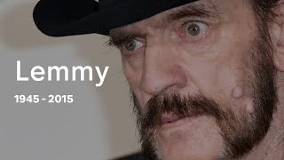 Lemmy Kilmister Motorhead frontman dies at 70 [upl. by Spears]