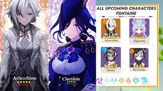 UPDATE All Upcoming Characters Banners Roadmap ver4448 Arlecchino amp Clorinde  Genshin Impact [upl. by Demakis]