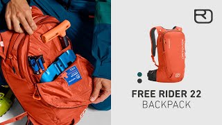 FREE RIDER RUCKSACK preisgekrönte Innovation für Tiefschnee Deutsch  ORTOVOX [upl. by Starinsky]