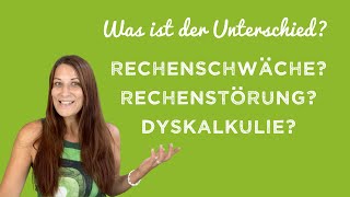 Dyskalkulie Rechenschwäche Rechenstörung  was ist der Unterschied [upl. by Roach]