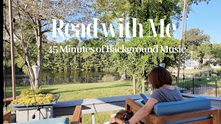 Relaxing Backyard Reading Session  45Min Read with Me 독서 [upl. by Undine]