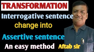 Interrogative sentence change into assertive sentence [upl. by Bari]