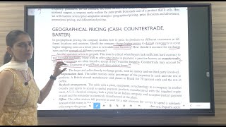 CH 16  PART  23  GEOGRAPHICAL PRICING  COUNTERTRADE  BUYBACK ARRANGEMENT OFFSET BARTER [upl. by Sugihara]