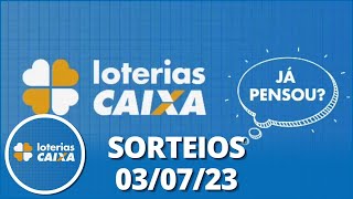 Loterias CAIXA Quina Super Sete e mais 03072023 [upl. by Nary]