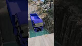 Truck vs Giant Water Pit 33 [upl. by Cargian]