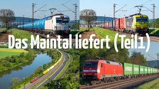 Ausflug ins Maintal  das Maintal liefert Teil1 tolle Landschaft toller Bahnverkehr [upl. by Arym420]