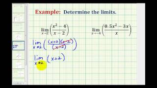 Ex 3 Determine Limits Analytically by Factoring [upl. by Hairabez]