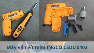 máy vặn vít mini ingco csdli0402 [upl. by Nelag681]