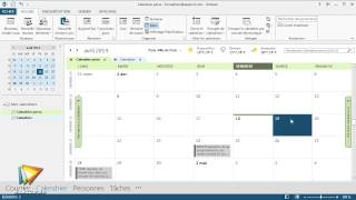 Tutoriel Outlook 2013  Gérer les affichages des calendriers  video2braincom [upl. by Fortunio689]