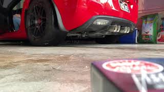 C6 Z06 Corvette HCI E85 npp exhaust valves closed and open [upl. by Atinram626]