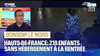 Constat alarmant 219 enfants sans hébergement dans les HautsdeFrance [upl. by Ail]