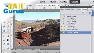 How to use Automated Actions in Adobe Photoshop Elements 15 14 13 12 11 Tutorial [upl. by Swayder]