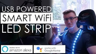 Smart WiFi USB LED Light Strip Review [upl. by Atir]