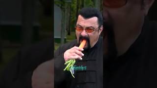 Steven seagal gobbles down carrots jre shorts Hotpodclipzz [upl. by Ecnerat]