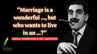 Groucho Marx Quotes  Part1  Unleashing Timeless Humor  Laugh Out Loud with Groucho Marx Quotes [upl. by Assyral]