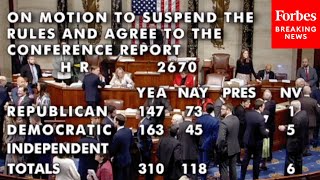 BREAKING House Votes To Pass National Defense Authorization Act From The Senate [upl. by Kcirred922]