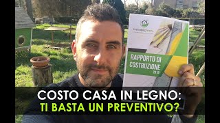 Costo Casa in Legno ti basta un preventivo  Il Rapporto di Costruzione [upl. by Jueta]