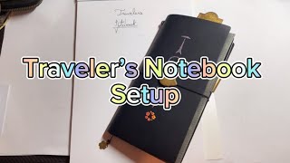 Travelers Notebook Setup Left Handed Writer [upl. by Valentine854]