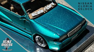 Nissan Gloria 65Locs Style Scale Model Car Aoshima [upl. by Ahsaf]