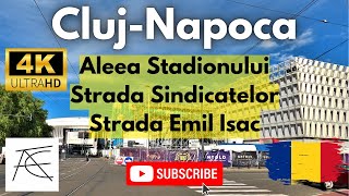 ClujNapoca Aleea Stadionului Strada Sindicatelor Strada Emil Isac Cluj 4K Romania [upl. by Block]