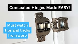 Concealed Hinges Made Easy [upl. by Trilly]