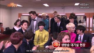 ENG SUB 131227 K GayoDaejun EXO Backstage [upl. by Amie]