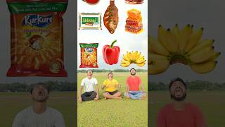 Eating biscuitshoneyicecream fruits kurkure vs Chilli Shikharinsects amp fish  vfxvideo [upl. by Sorvats]