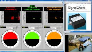 Dynamic Inclinometer  GravityGyro™ Desk Demo 1 Vertical Gyro [upl. by Bashee]