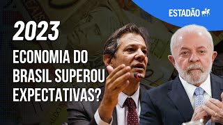 A ECONOMIA EM 2023  Por que Brasil cresceu mais que esperado E o que vem em 2024 [upl. by Ecnarwal]