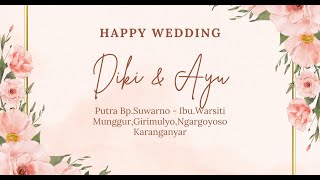 LIVE  Wedding Of quot Kurniawan Diki Yulianto amp RahayuSAk quot RM Mbak Ning Drojo [upl. by Fischer]