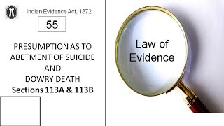 Law of Evidence  Lecture 55  Presumption as to abetment of suicide and dowry death  Bilingual [upl. by Mead]