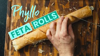 Irresistible Phyllo Feta Rolls  MUST TRY [upl. by Yrrab595]