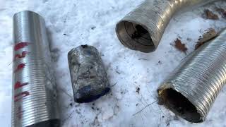 Stainless steel chimney liner comparison must watch  4 types of liners  cheap vs best [upl. by Sileas]