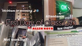 First Day of 12th Enthuse at ALLEN KOTA 📚Pre Medical🩺  vlog trending youtube [upl. by Geraint]