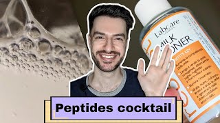 17€ Italian peptides toner  Quick review  labcare cosmetics Reboot milk toner [upl. by Nodmac788]