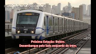 Avisos Sonoros da Linha 3Vermelha Metrô Padrão 20112017 Frota H [upl. by Nolad]