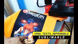 Tutorial  Uso del VINIL TEXTIL IMPRIMIBLE Sublimable [upl. by Weir]