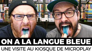 ON A LA LANGUE BLEUE  Une visite au kiosque de Microplay [upl. by Joao910]