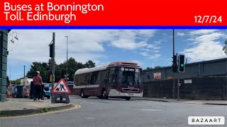 Buses at Bonnington Toll Edinburgh • Bus Vlog 12724 [upl. by Menendez]