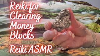 Reiki to clear money blocks POV Asmr pyrite crystal healing [upl. by Alyos]