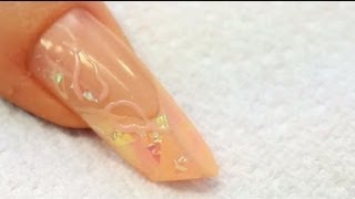 Ongle Acrylique Edge avec Gel Pastel Marbré Tutoriel par Naio Nails [upl. by Norbie376]