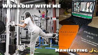 vlog gluteslower body workout manifestation talk [upl. by Gnim]