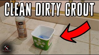 How to Quickly Clean Dirty Grout on a Tile Floor [upl. by Noinatrad559]